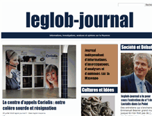 Tablet Screenshot of leglob-journal.fr